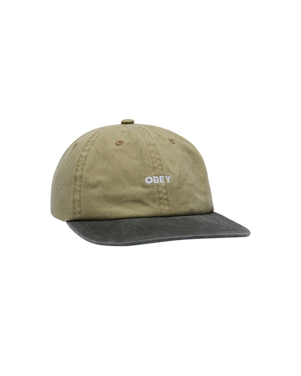 Koop de Obey 2 tone bold 6 panel strapback Pigment khaki multi veilig en snel bij Revert 95 online of kom hem passen in de winkel in Haarlem.