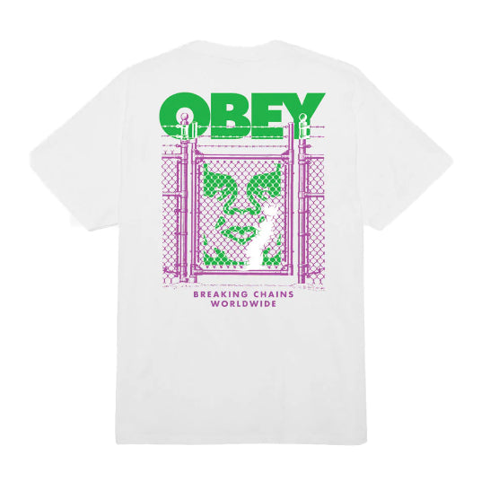 Bestel de Obey chain link fence icon tee snel, gemakkelijk en veilig bij Revert 95. Check onze website voor de gehele Obey collectie of kom gezellig langs bij onze winkel in Haarlem.